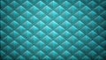 Abstract teal geometric pattern with diamond shapes and textured surface. Generative AI Royalty Free Stock Photo