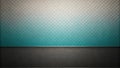 Abstract teal and gray geometric pattern background with perforated texture. Generative AI Royalty Free Stock Photo