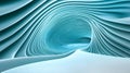 Abstract Teal Ice Cave Digital Art Royalty Free Stock Photo
