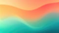 Abstract teal orange wave pattern background