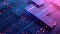 Abstract tech background design, digital data, cyberspace. Blueprint, circuit board, binary code. Software platform for digital Royalty Free Stock Photo