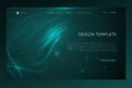 Abstract tech background with waveform lines Landing page Design template for web page website page cover wallpaper brochure Dark Royalty Free Stock Photo