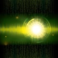 Abstract tech binary green Royalty Free Stock Photo