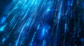 Abstract tech data background with streaming binary code and digital streams, evoking a sense of digital communication and Royalty Free Stock Photo