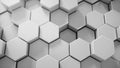 Abstract tech honeycomb background. Royalty Free Stock Photo