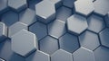 Abstract tech honeycomb background. Royalty Free Stock Photo