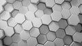 Abstract tech honeycomb background. Royalty Free Stock Photo