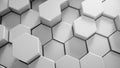 Abstract tech honeycomb background. Royalty Free Stock Photo