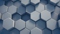 Abstract tech honeycomb background. Royalty Free Stock Photo