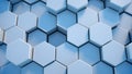 Abstract tech honeycomb background. Royalty Free Stock Photo