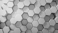 Abstract tech honeycomb background. Royalty Free Stock Photo
