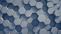 Abstract tech honeycomb background. Royalty Free Stock Photo