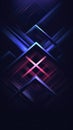 Abstract tech-inspired art, showcasing intersecting neon lines and geometric shapes against a starry night backdrop