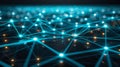 Abstract Tech Network: Digital Connection, Artificial Intelligence, Neural Network Design, Technology Background Royalty Free Stock Photo