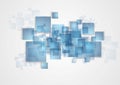 Abstract tech squares design Royalty Free Stock Photo