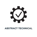 Abstract technical icon. Simple element illustration. Abstract t