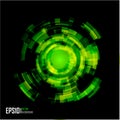 Abstract Techno Circle background. Eps 10. Royalty Free Stock Photo