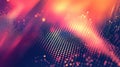 Abstract technological background displaying glowing network dots Royalty Free Stock Photo