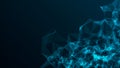 Abstract technological background. Network connection. The concept of big data. 3d-rendering Royalty Free Stock Photo