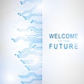 Abstract technological background. Structure square pattern Royalty Free Stock Photo