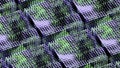 Abstract technological background with the visualization of artificial intelligence working process. Design. Animated