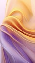 Abstract technological virtual background with gradient curves, abstract lavender, yellow, white