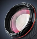 Professional camera lens Royalty Free Stock Photo
