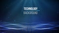Abstract technology background. Background 3d grid.Cyber technology Ai tech wire network futuristic wireframe