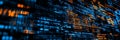 Abstract Technology Background. Binary Code. Programming, Coding, Hacking Concept. 3D Rendering Royalty Free Stock Photo