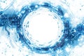 Abstract Technology Background Circular Design Digital World Futuristic Interface