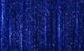 Abstract Technology Background. Computer binary Code matrix. Programming. Coding. Hacker concept. Vector Illustration. Royalty Free Stock Photo
