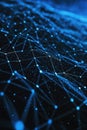 Abstract technology background with connecting dots and lines. Network connection structure. Royalty Free Stock Photo