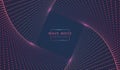 Abstract technology background dyanmic spiral curve cross dot line. Cyber technology Ai tech wire network futuristic wireframe