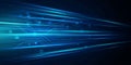 Deep blue abstract technology background with glowing circuit lines and futuristic digital network concept design Royalty Free Stock Photo