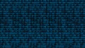 hacker background with blue binary bit code streaming down or falling down background Royalty Free Stock Photo