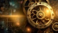 abstract technology background with gear wheel Royalty Free Stock Photo