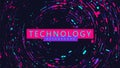 Abstract technology background. Glitch error effect. Vector illustration