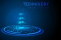 Abstract technology background Hi-tech communication concept innovation Royalty Free Stock Photo