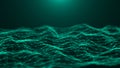 Abstract technology background. Network connection. Big data visualization. 4k rendering Royalty Free Stock Photo