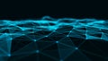 Abstract technology background. Network connection structure. Big data digital background. 3d rendering