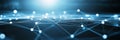 Abstract Technology Background. Network Connection Structure. Big Data Visualization. 3D Rendering Royalty Free Stock Photo