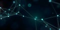Abstract technology background. Network connection structure. Big data visualization. Royalty Free Stock Photo