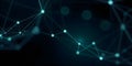 Abstract technology background. Network connection structure. Big data visualization. Royalty Free Stock Photo