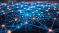 Abstract Technology Background: Neural Network, Data Connection, And Artificial Intelligence Royalty Free Stock Photo