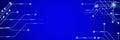 Abstract technology background. Point and line composition on gradient blue background. Concept of scientific technology, Royalty Free Stock Photo