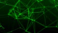 Abstract technology background. Network connection structure. Big data. Plexus effect. 3D rendering Royalty Free Stock Photo