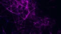 Abstract technology background. Network connection structure. Big data. Plexus effect. 3D rendering Royalty Free Stock Photo