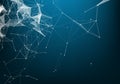 Abstract technology background. Science Big data. Background vector. Plexus effect. Network connection structure Royalty Free Stock Photo