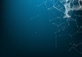 Abstract technology background. Science Big data. Background vector. Plexus effect. Network connection structure Royalty Free Stock Photo