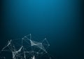 Abstract technology background. Science Big data. Background vector. Plexus effect. Network connection structure Royalty Free Stock Photo